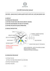 Citizen 6P21 Instruction Manual