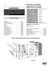 Lennox KGB120 Manuals | ManualsLib