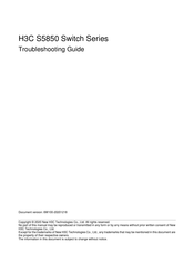 H3C S5850-54QS Troubleshooting Manual