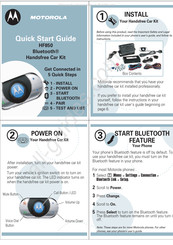 Motorola HF850 Quick Start Manual