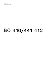 Gaggenau BO 440 Instruction Manual