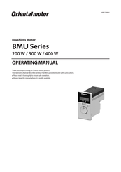 Oriental Motor BMU Series Operating Manual
