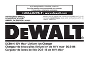 DeWalt XR Li-ION DCB116 Instruction Manual