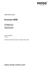 Ronda Econom 4000 Operating Manual