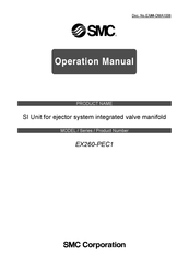 SMC Networks EX260-PEC1 Operation Manual
