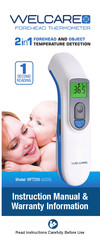 Welcare WFT200 Instruction Manual &  Warranty Information