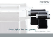 Epson Stylus Pro 7800 Quick Reference Manual