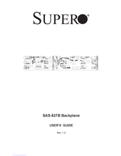 Supero SAS-827B User Manual