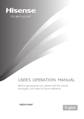 Hisense RIB291F4AWF User's Operation Manual
