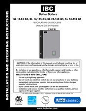 IBC SL 20-160 G3 Installation And Operating Instructions Manual