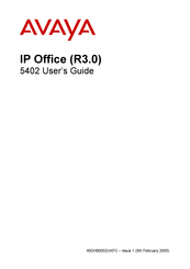 Avaya IP Office 5402 User Manual