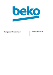 Beko RCNA340K30ZX User Manual