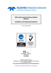 Teledyne Q-Lite Series Installation And Operating Handbook