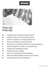 Miele PWM909 Installations Plan