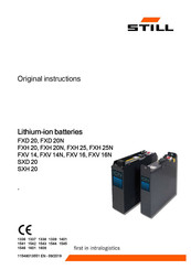 Still SXD-20 Original Instructions Manual