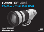 Canon EF 400mm f/2.8L IS II USM Instructions Manual