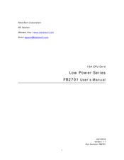 Fabiatech FB2701 User Manual