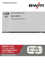 EWM Saturn 256 DG Operating Instructions Manual
