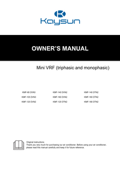 Kaysun KMF-160 DVN2 Owner's Manual