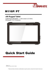 Winmate M116P Series Quick Start Manual