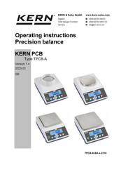 KERN TPCB-A Operating Instructions Manual