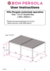 Bon Pergola Villa Pergola Double Bay User Instructions
