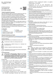 Sygonix 2622933 Operating Instructions Manual
