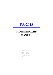 FIC PA-2013 Manual