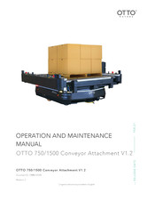 Otto 750 Conveyor Attachment V1.2 Operation And Maintenance Manual