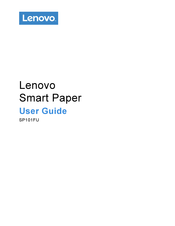 Lenovo Smart Paper Manuals