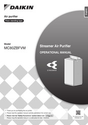 Daikin MC80ZBFVM Operational Manual