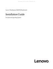 Lenovo ThinkSystem NE25720 Installation Manual