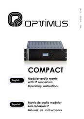 Optimus Compact Operating Instructions Manual