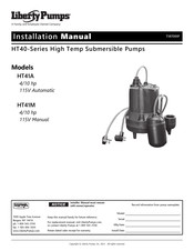 Liberty Pumps HT41A Installation Manual