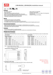Mean Well LCM-60U Installation Manual