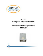 Datum Systems M7XC Installation And Operation Manual