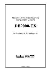 DEVA Broadcast DB9000-TX Instruction Manual
