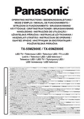 Panasonic TX-55MZ800E Operating Instructions Manual