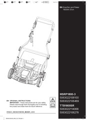 Kingfisher MSRP1800-3 Original Instructions Manual