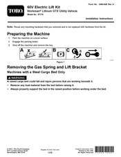 Toro Workman 07170 Installation Instructions Manual