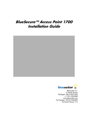 Bluesocket BlueSecure 1700 Installation Manual