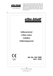 EFBE-SCHOTT KA 1050 Manual