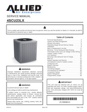 Allied 4SCU23LX148P-51A Service Manual