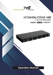 Cypress nT13AX06/CPLUS-V8E Operation Manual