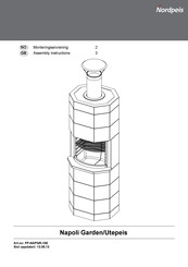Nordpeis Napoli Garden FP-NAPGR-100 Assembly Instructions Manual
