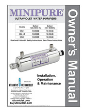 MINIPURE MIN-1.5 Owner's Manual