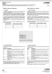 Vimar ELVOX 69AM/T Instruction Sheet