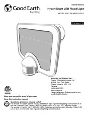Good Earth Lighting SE1356-WH3-02LF4-F Instruction Manual