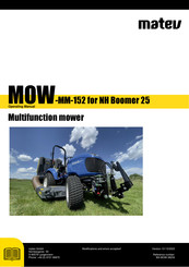 matev MOW-MM-152 Operating Manual