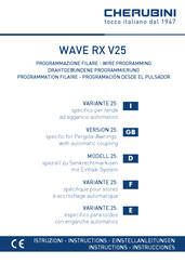 CHERUBINI WAVE RX V25 Instructions Manual